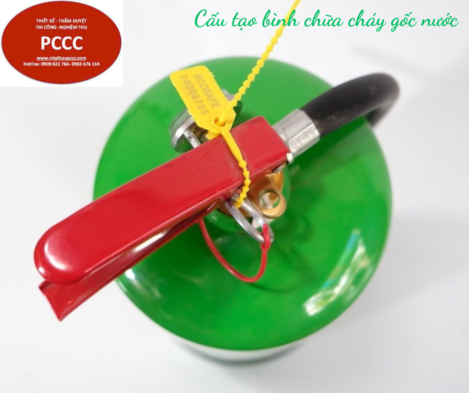 Cấu tạo bình chữa cháy gốc nước