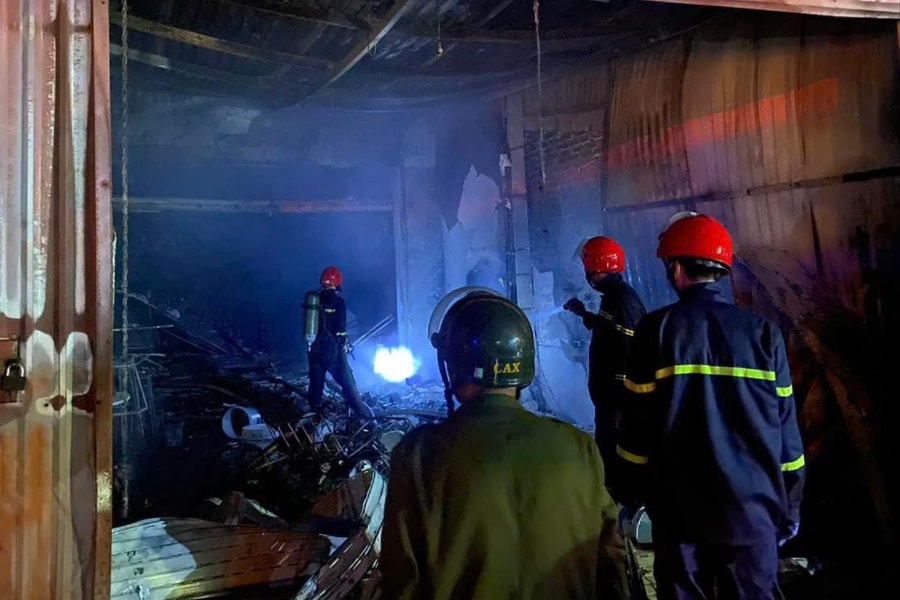 Căn nhà cháy tại Hải Phòng rạng sáng ngày 29 tháng 7