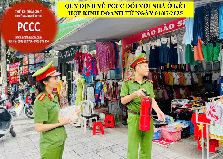 quy định về pccc nhà ở kết hợp với kinh doanh