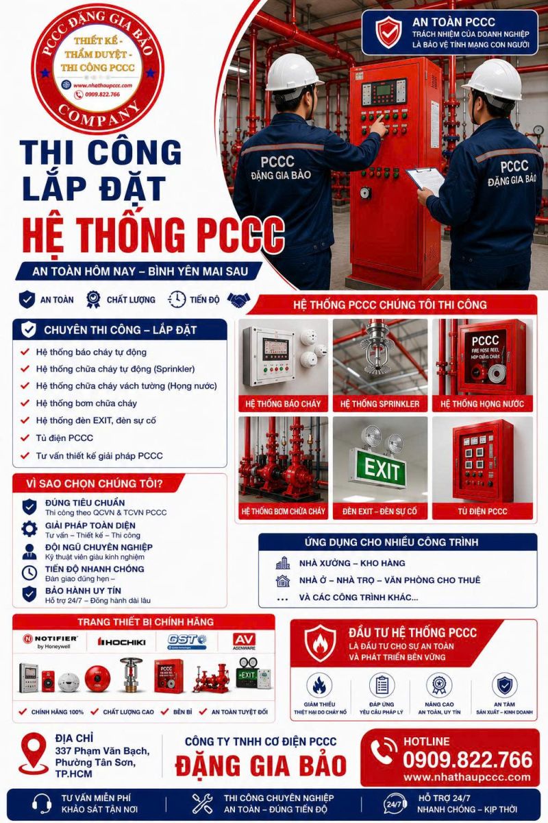 thi cong he thong bao chay tu dong